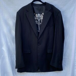 Vintage New Silver Dagger Blazer With Embroidery